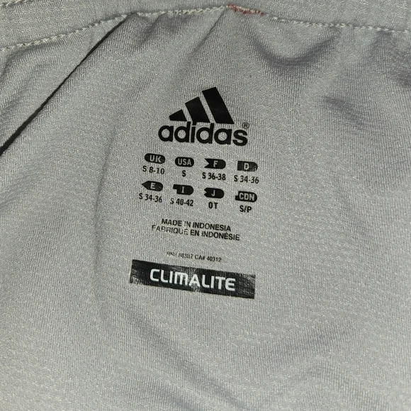 Adidas Women's Red Athletic Running Climalite Shorts - Picture 3 of 3